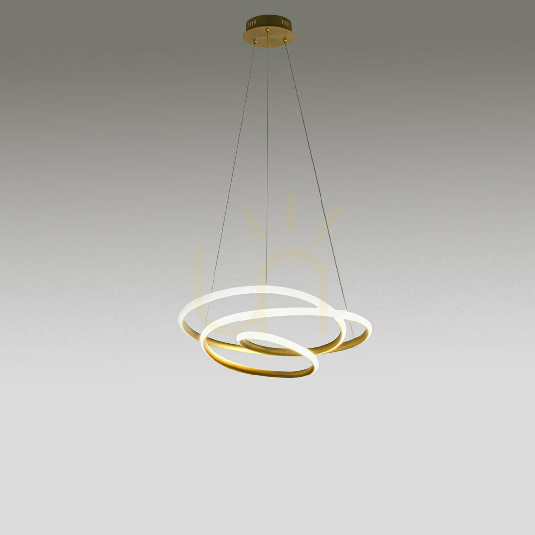 DIVA S/P FDISO1 guldpendellampa från Gea Luce