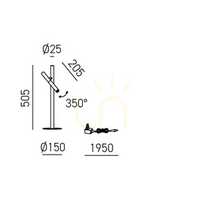 GLSA40 Stolní lampa Gea Luce small 1