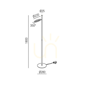Stojací lampa GPIT31, šedá, Gea Luce small 1