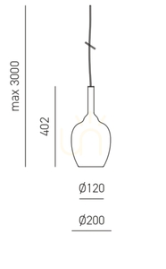 Závěsné svítidlo OFELIA S/10 FOFSC10, zrcadlově chromované, Gea Luce small 1