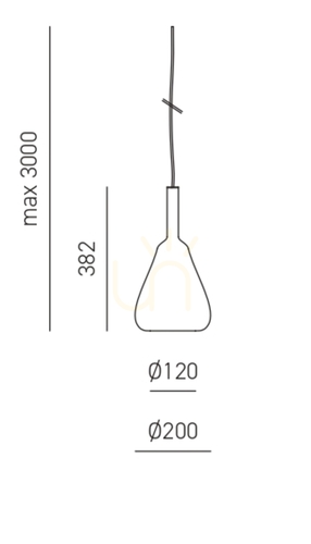 Kontrola Závěsné svítidlo OFELIA S/11 FOFSA11, kouřově průhledné, Gea Luce