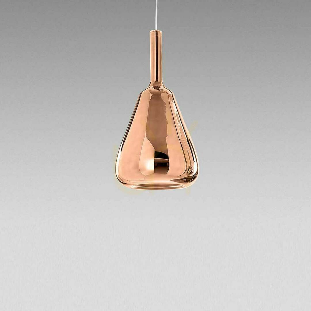 OFELIA S/11 MINI FOFSR11M függesztett lámpa, réz tükörfényes kivitel, Gea Luce