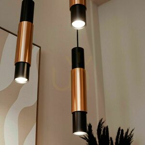 Závěsné svítidlo s.luce Crutch, černé, GU10, s vyměnitelným dekorativním válcem 4 Závěsné svítidlo s.luce Crutch, černé, GU10, s vyměnitelným dekorativním válcem small 4