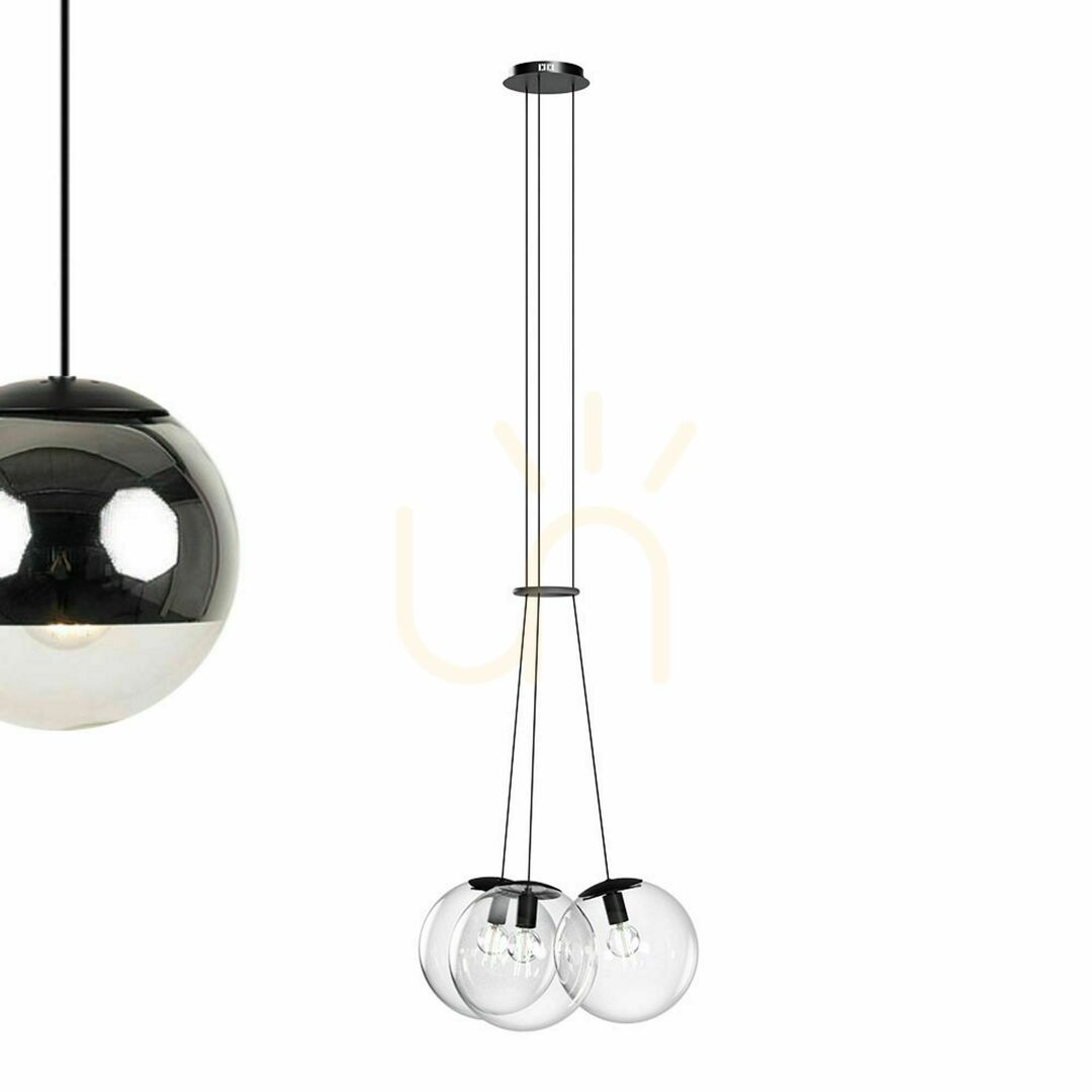Zobrazit Závěsné svítidlo s.luce Orb, hnědá skleněná koule s motivem hvězdokupy, 3× E27, Ø 40 cm Závěsné svítidlo s.luce Orb, hnědá skleněná koule s motivem hvězdokupy, 3× E27, Ø 40 cm