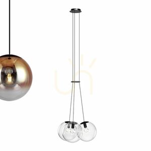 Závěsné svítidlo s.luce Orb, hnědé sklo, 3× E27, Ø 30 cm 12 Závěsné svítidlo s.luce Orb, hnědé sklo, 3× E27, Ø 30 cm small 12