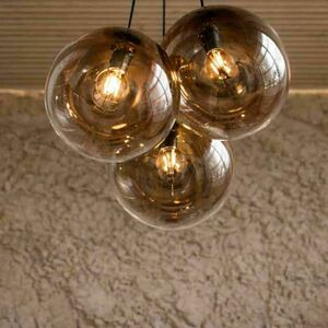 Závěsné svítidlo s.luce Orb, hnědé sklo, 3× E27, Ø 30 cm 2 Závěsné svítidlo s.luce Orb, hnědé sklo, 3× E27, Ø 30 cm small 2
