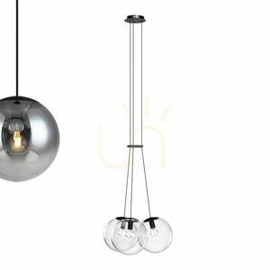 Závěsné svítidlo s.luce Orb, čiré sklo, 3× E27, Ø 50 cm small 14