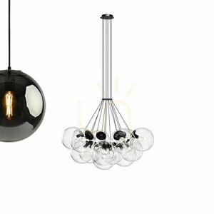 Závěsný lustr s.luce Orb Cluster, hnědý, skleněný, 13× E27 13 Závěsný lustr s.luce Orb Cluster, hnědý, skleněný, 13× E27 small 13