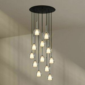 Závěsný lustr s.luce Belluna, 12× E14, čiré sklo, stropní rozeta Ø 80 cm 6 Závěsný lustr s.luce Belluna, 12× E14, čiré sklo, stropní rozeta Ø 80 cm small 6