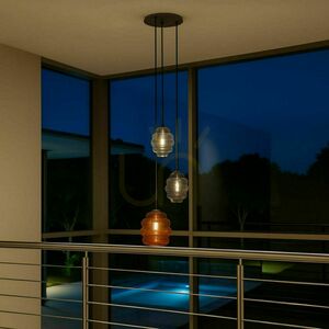 Závěsné svítidlo s.luce Echos Gallery, 3× E27, vícebarevné sklo 2 Závěsné svítidlo s.luce Echos Gallery, 3× E27, vícebarevné sklo small 2