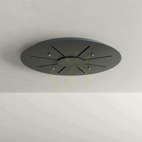 Kontrola Závěsný lustr s.luce Echos, 8× E27, čiré sklo, Ø 80 cm