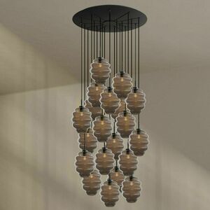Závěsný lustr s.luce Echos, kouřové sklo, 20× E27 1 Závěsný lustr s.luce Echos, kouřové sklo, 20× E27 small 1