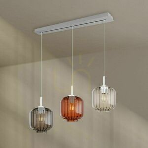 Závěsné svítidlo s.luce Velo, 3× E27, vícebarevné, 120 cm, Ø 20 cm 1 Závěsné svítidlo s.luce Velo, 3× E27, vícebarevné, 120 cm, Ø 20 cm small 1