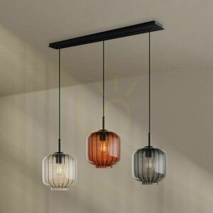 Závěsné svítidlo s.luce Velo, 3× E27, vícebarevné sklo, délka 120 cm, Ø 20 cm 0 Závěsné svítidlo s.luce Velo, 3× E27, vícebarevné sklo, délka 120 cm, Ø 20 cm small 0