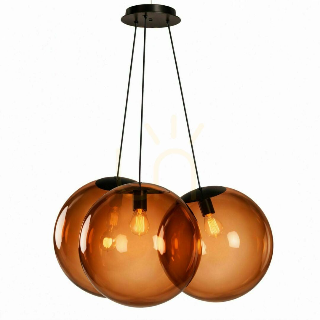 Kontrola Závěsné svítidlo s.luce Orb, zlaté, skleněné, 3× E27, Ø 50 cm Závěsné svítidlo s.luce Orb, zlaté, skleněné, 3× E27, Ø 50 cm