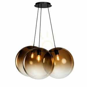 Závěsné svítidlo s.luce Orb, skleněné, měděné, 3× E27, Ø 50 cm small 10