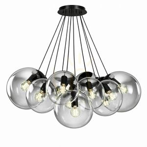Závěsné svítidlo s.luce Orb, kouřové sklo, 13× E27, koule Ø 30 cm 13 Závěsné svítidlo s.luce Orb, kouřové sklo, 13× E27, koule Ø 30 cm small 13