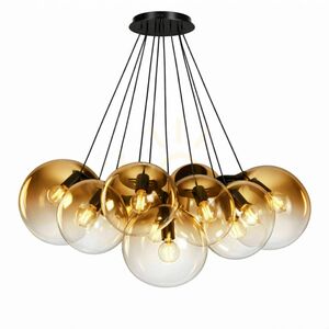 Závěsné svítidlo s.luce Orb, kouřové sklo, 13× E27, koule Ø 30 cm 9 Závěsné svítidlo s.luce Orb, kouřové sklo, 13× E27, koule Ø 30 cm small 9