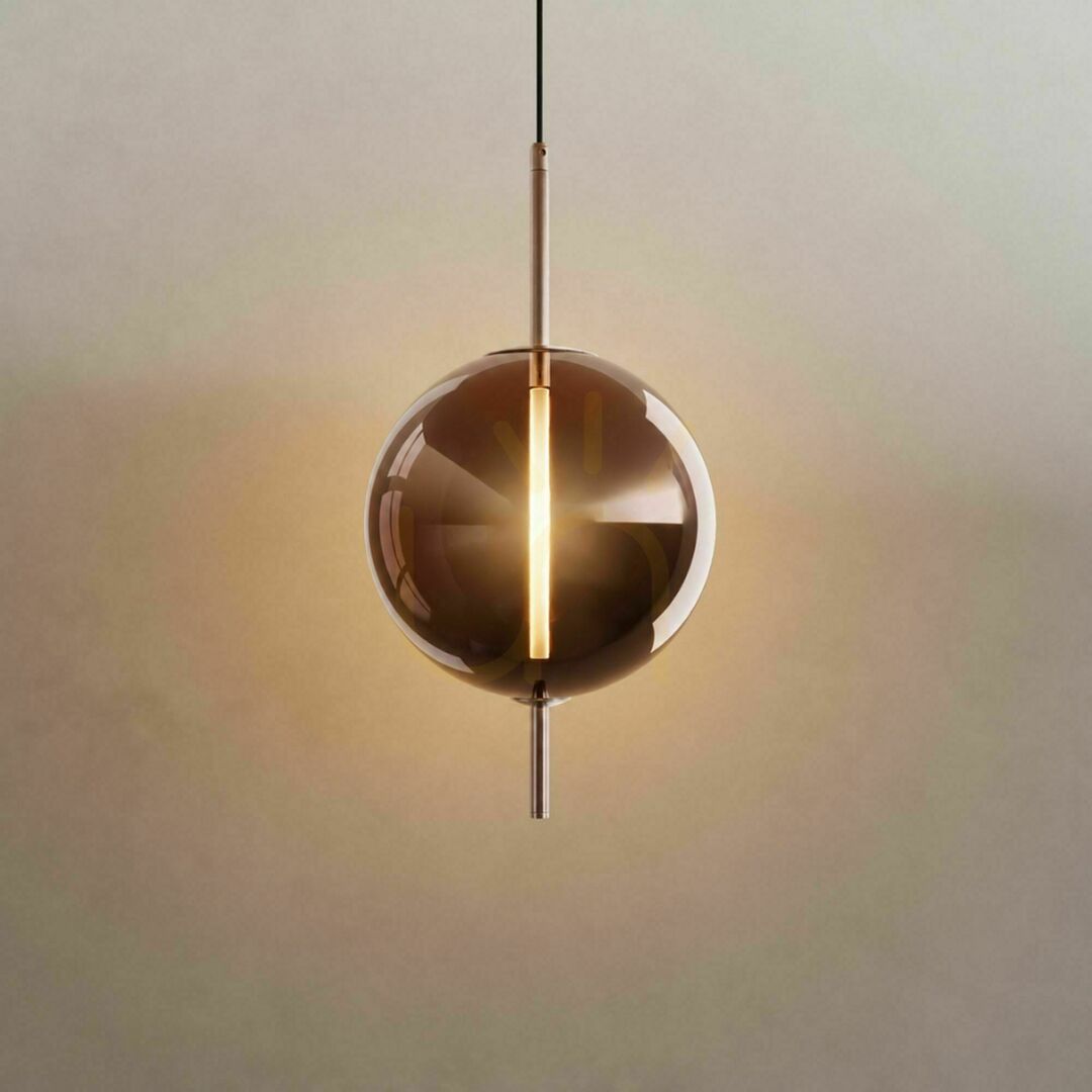 Kontrola Závěsné LED svítidlo s.luce Mira, hnědé sklo, 40 cm, 3 W, 3000 K Závěsné LED svítidlo s.luce Mira, hnědé sklo, 40 cm, 3 W, 3000 K