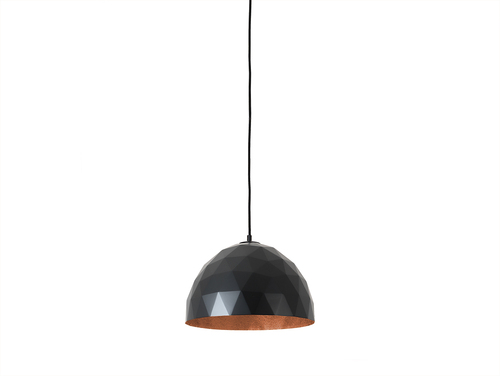 Kontrola Závěsná lampa LEONARD M - měď-černá