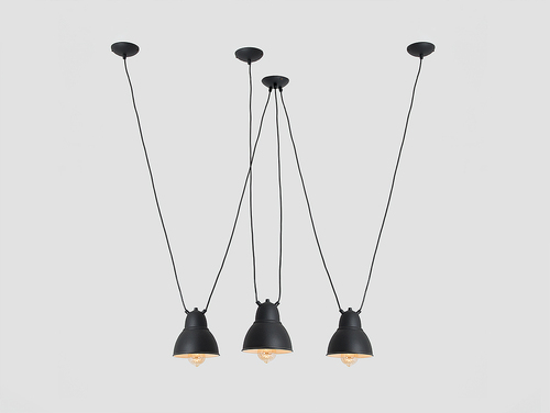 Kontrola Závěsná lampa COBEN HANGMAN FIX 3 - černá
