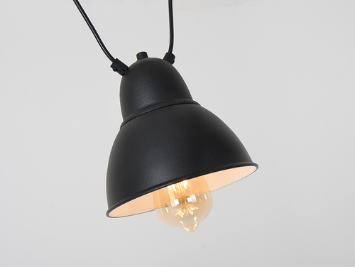 Kontrola Černé závěsné svítidlo CustomForm COBEN HANGMAN 3 3×E27 max. 60 W Ø18 cm
