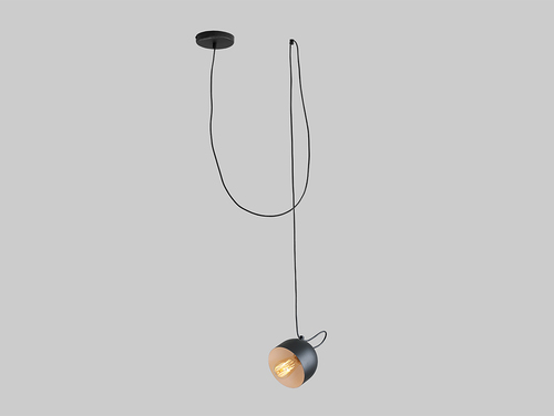 Kontrola Závěsná lampa POPO 1 - černá