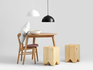 Závěsná lampa LORD 35 - měď-bílá small 2