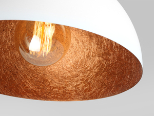 Závěsná lampa LORD 35 - měď-bílá small 4