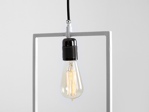 Kontrola Závěsné svítidlo CustomForm PAROT bílé LP001PAR-01, obdélník 40×25 cm, E27