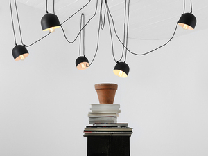 Závěsná lampa POPO 6 - černá small 1