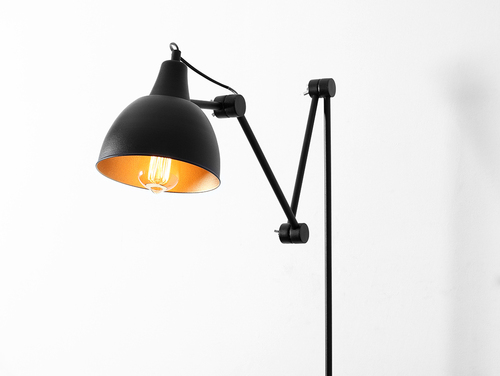 Kontrola Nástěnné svítidlo CustomForm Coben Wall černé 150 cm se zlatým vnitřkem stínidla