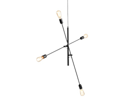 Závěsné svítidlo CustomForm TWIGO 4, černé, 4 × E27 small 5