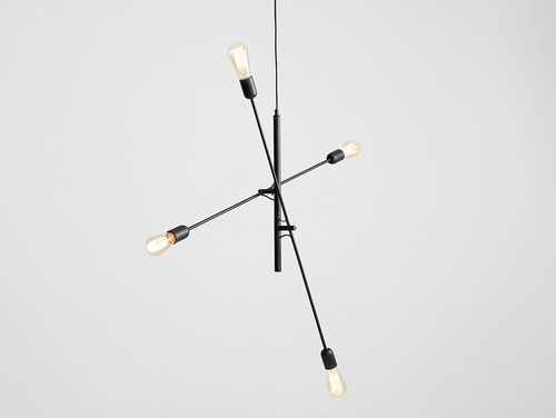Kontrola Závěsná lampa TWIGO 4 - černá