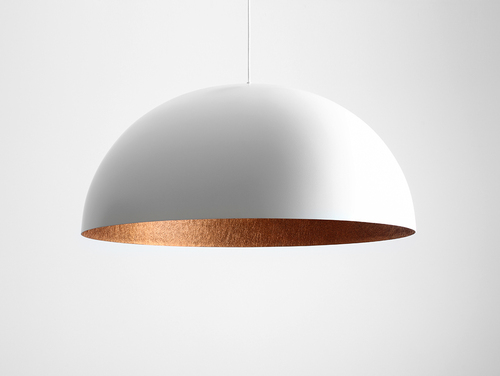 Kontrola Závěsná lampa LORD 90 - měď-bílá