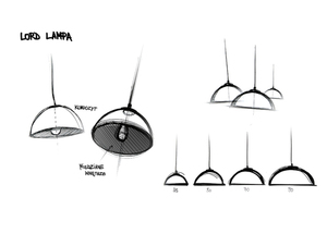 Závěsná lampa LORD 35 - měď-černá small 5