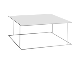 Konferenční stolek CustomForm WALT METAL 100 × 100 cm bílý RAL 9003 small 5