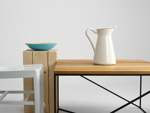 Konferenční stolek MEMO SOLID WOOD 80 small 1