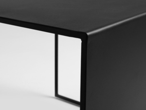 Odkládací stolek CustomForm 2 WALL METAL 50 – černý small 4