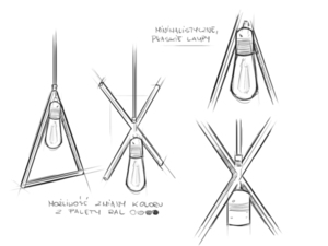Závěsná lampa TRIAM small 5
