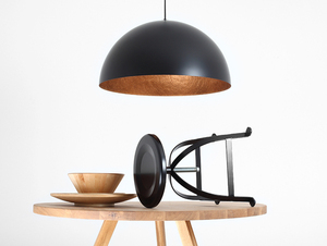Závěsná lampa LORD 70 - měď-černá small 1