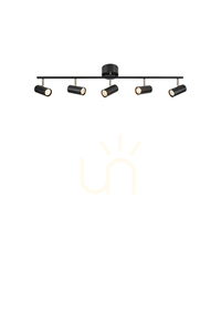 Plafond Markslojd Barcelona 5x světlo černý kov 109 cm 107351 small 0