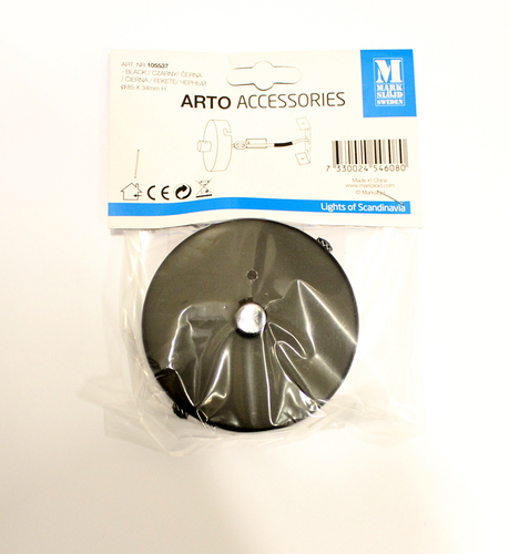 Kontrola Stropní držák Markslojd Arto 105537 černý kov 8,5 cm