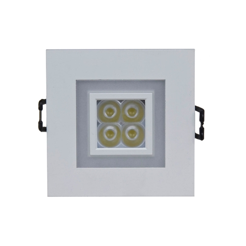 Kontrola Fiale 4 LED 4 X1 W 30 St 230 V čtverec s teplým bílým rámem Ww LED oči