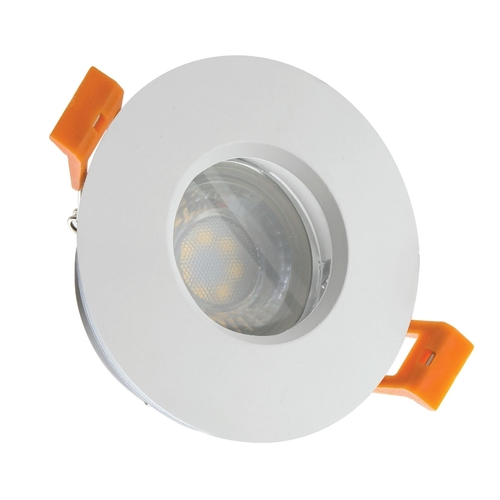 Kontrola Fiale Iv Gu10 Round White ip65 hermetické svítidlo do koupelny