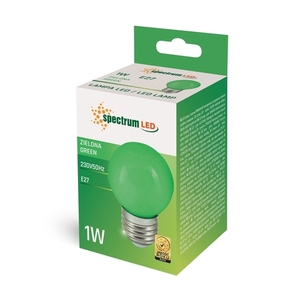 LED koule E27 230 V 1 W Zelené spektrum 1 LED koule E27 230 V 1 W Zelené spektrum small 1