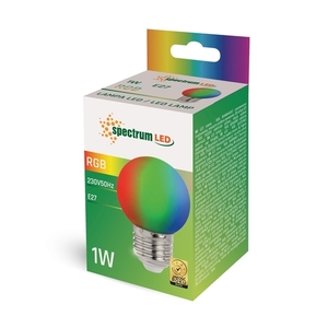 LED koule E27 230 V 1 W Rgb Spectrum 2 LED koule E27 230 V 1 W Rgb Spectrum small 2