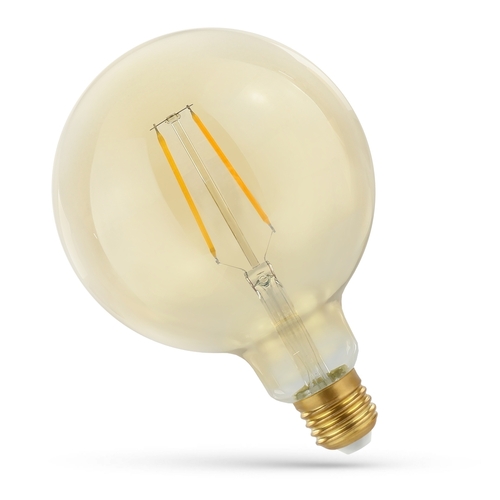 Kontrola Led Glob G125 E27 230 V 2 W Cog Ww Retroshine Spectrum