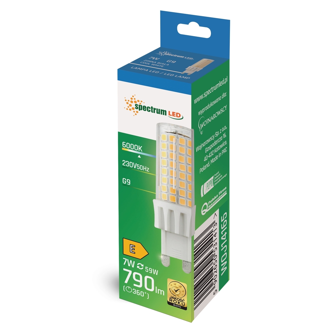 Náhled LED G9 230 V 7 W Cw Smd Spectrum LED G9 230 V 7 W Cw Smd Spectrum