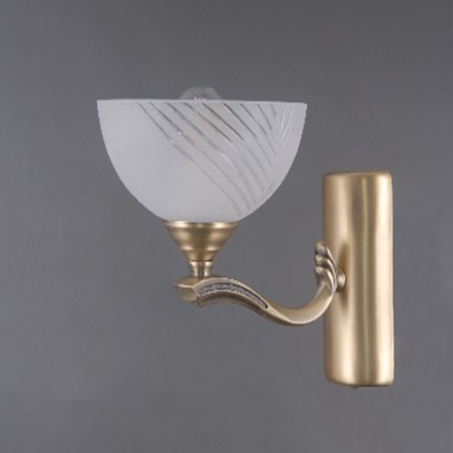 Kontrola Glasberg Aphrodite Classic 1 – mosazné nástěnné svítidlo 317024601